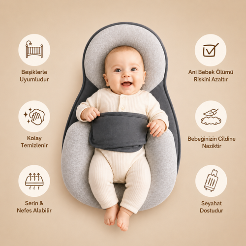 Bebiko™ ComfortNest – Reflü ve Süt Çıkarmaya Karşı Konforlu Destek