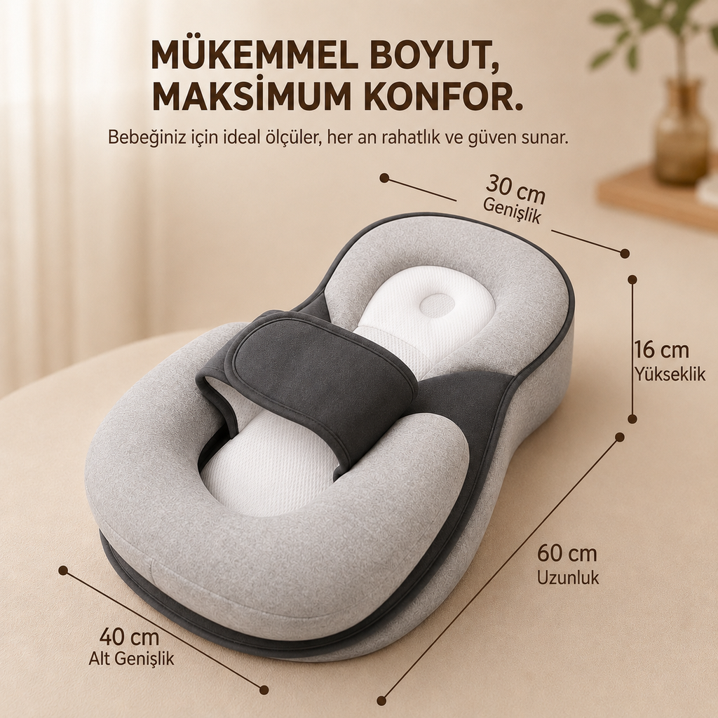 Bebiko™ ComfortNest – Reflü ve Süt Çıkarmaya Karşı Konforlu Destek
