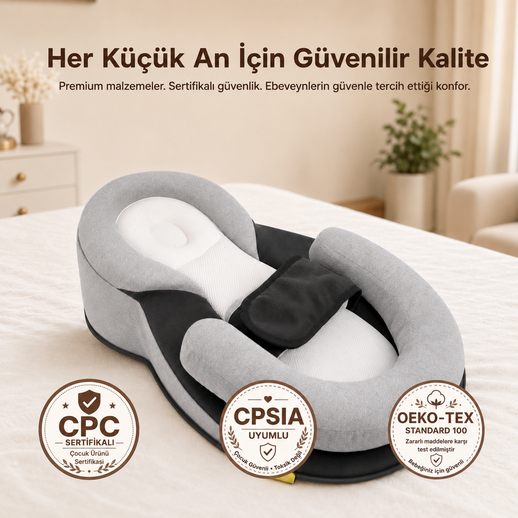 Bebiko™ ComfortNest – Reflü ve Süt Çıkarmaya Karşı Konforlu Destek
